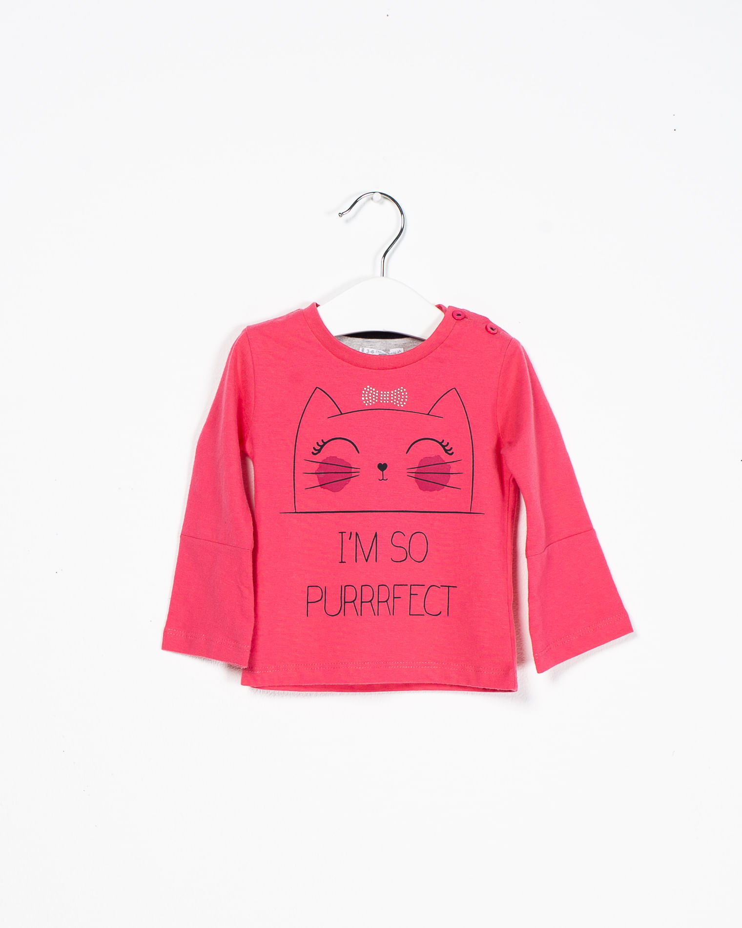 Bluza din bumbac cu maneca lunga si imprimeu pentru bebelusi 2115701021