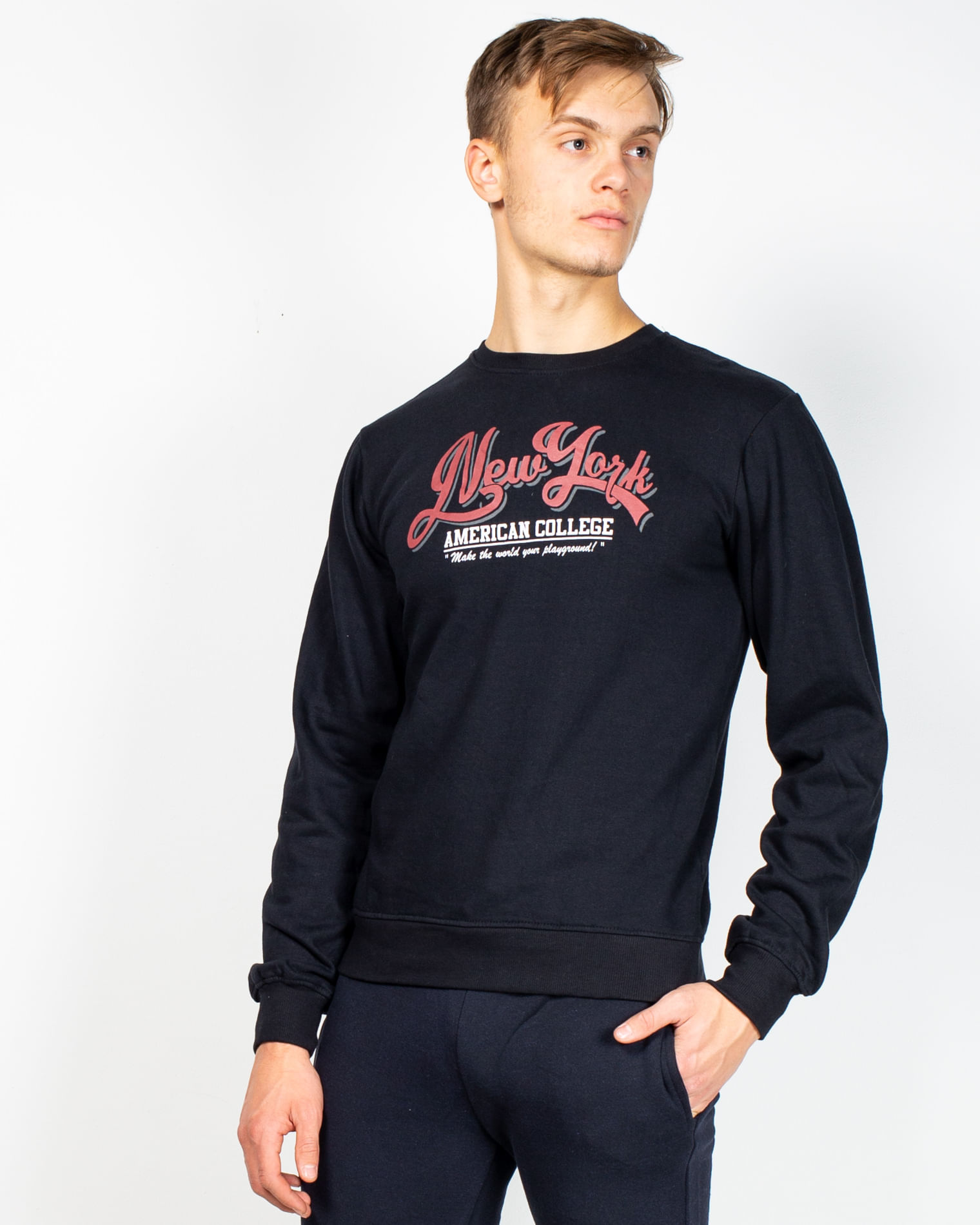 Bluza din bumbac cu imprimeu 2120103131