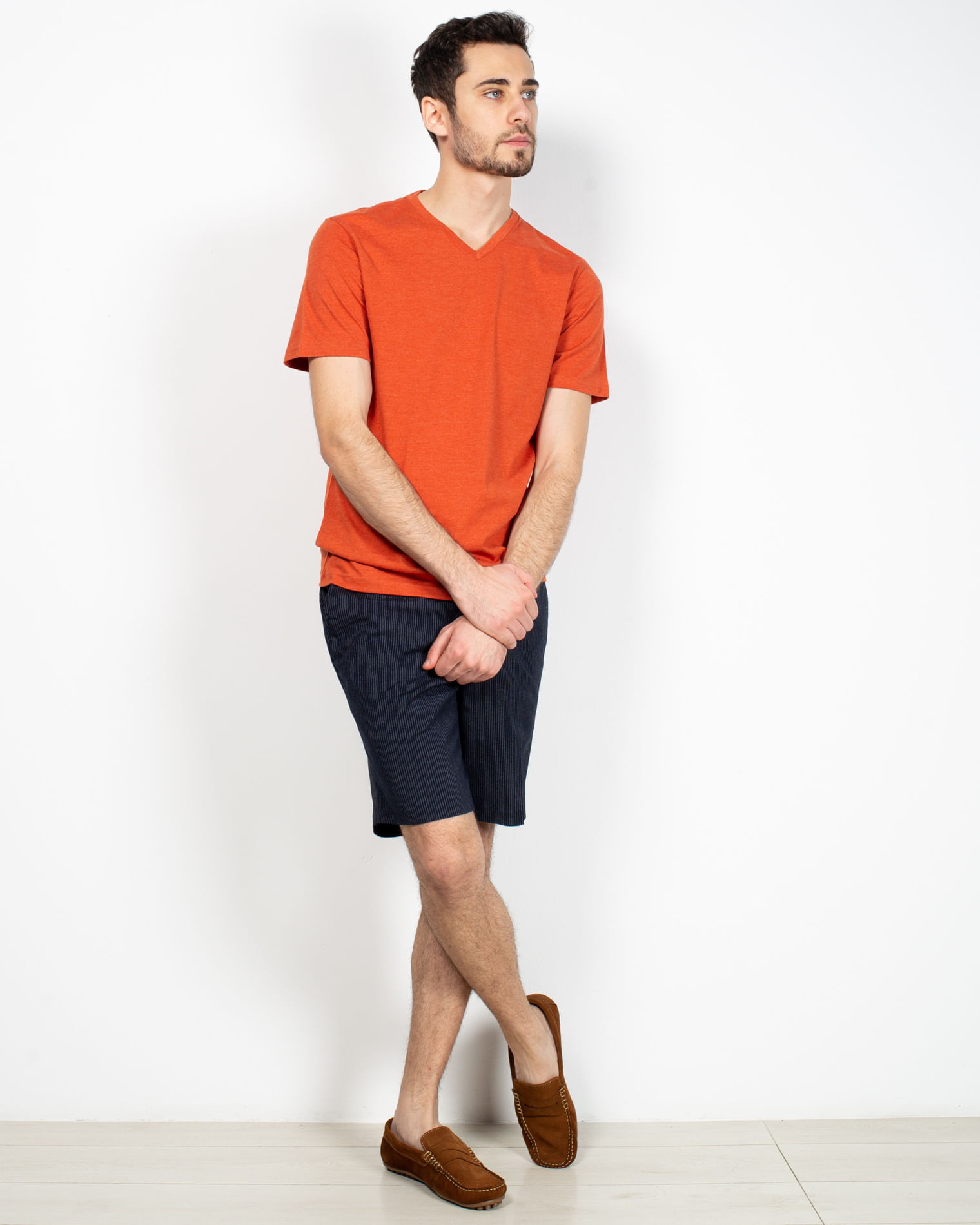 Pantaloni scurti Casual Friday cu elastic in talie 2125902185