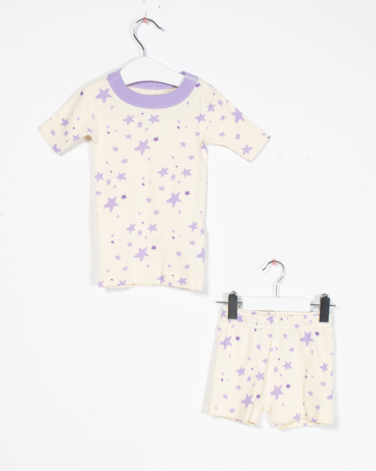 Pijamale din bumbac organic cu imprimeu pentru fete 2125902109