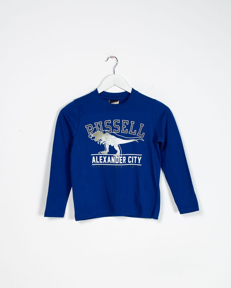 Bluza cu maneca lunga si imprimeu Russell Athletic pentru baieti 22YEL01146