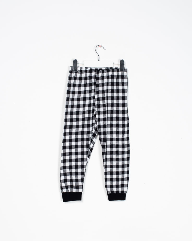 Pantaloni de pijama din bumbac in carouri pentru baieti 22MUR02010