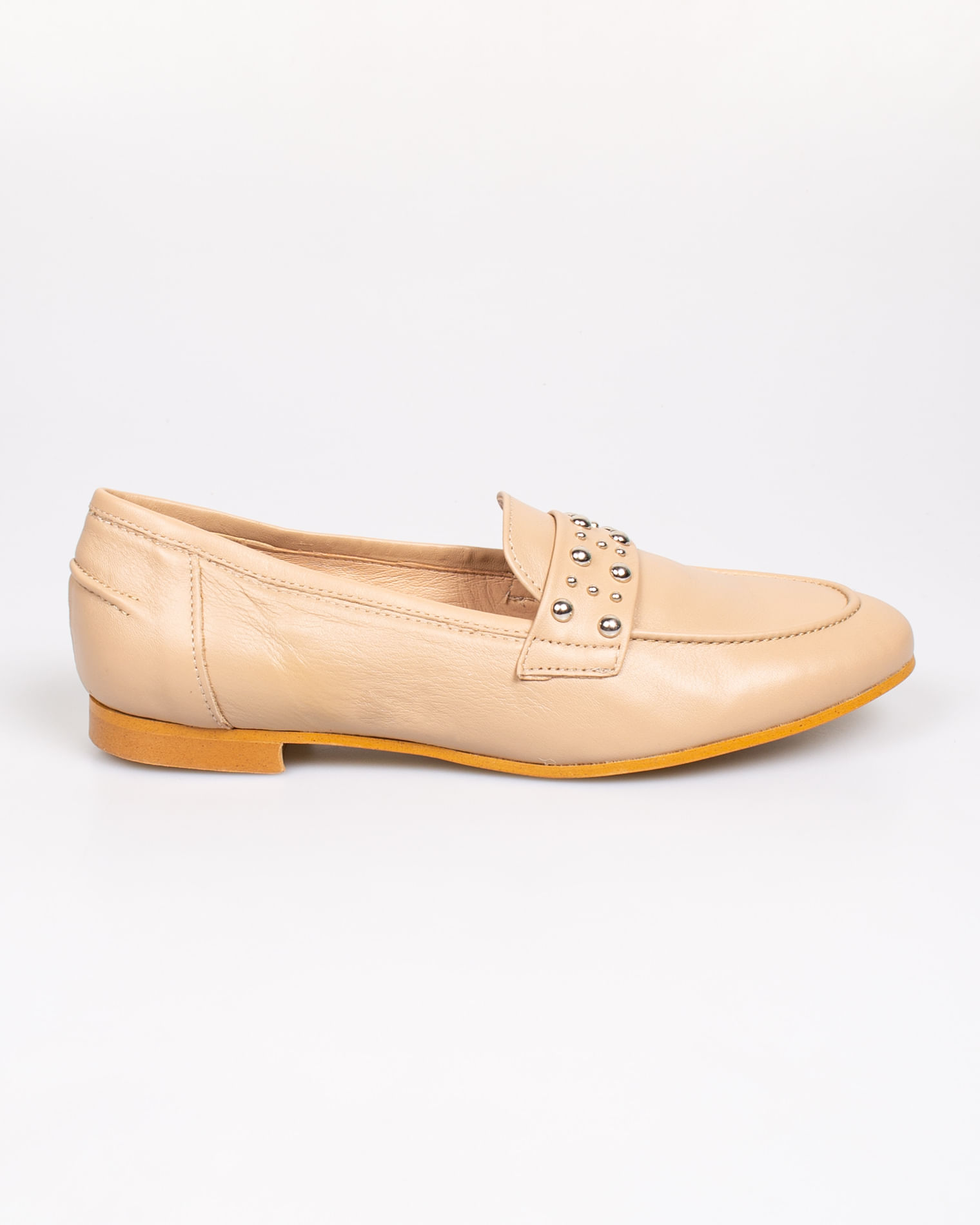 Pantofi loafers din piele naturala cu aplicatii pentru femei 22CAL02001