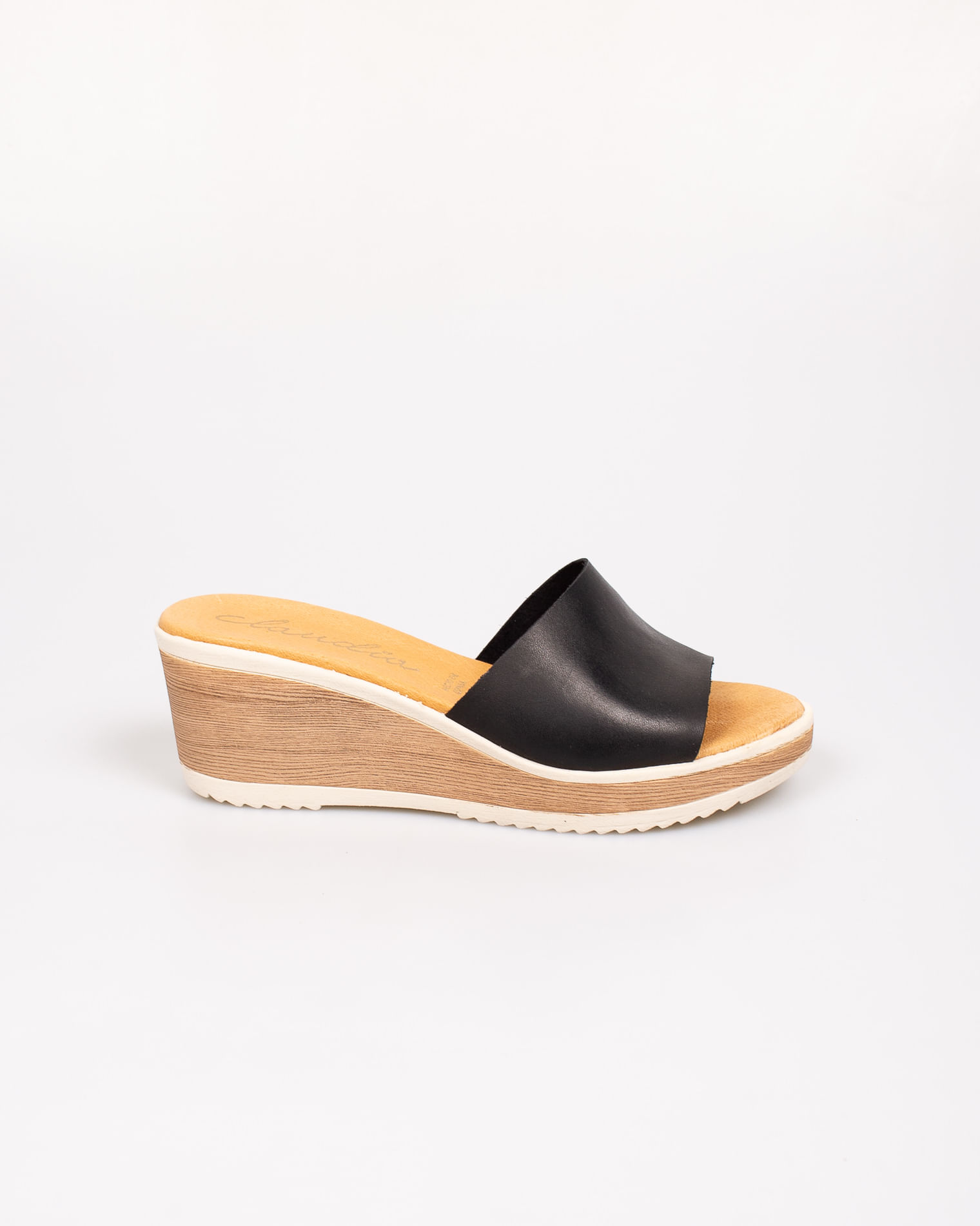 Sandale casual din piele naturala cu talpa inalta 22BOT01007