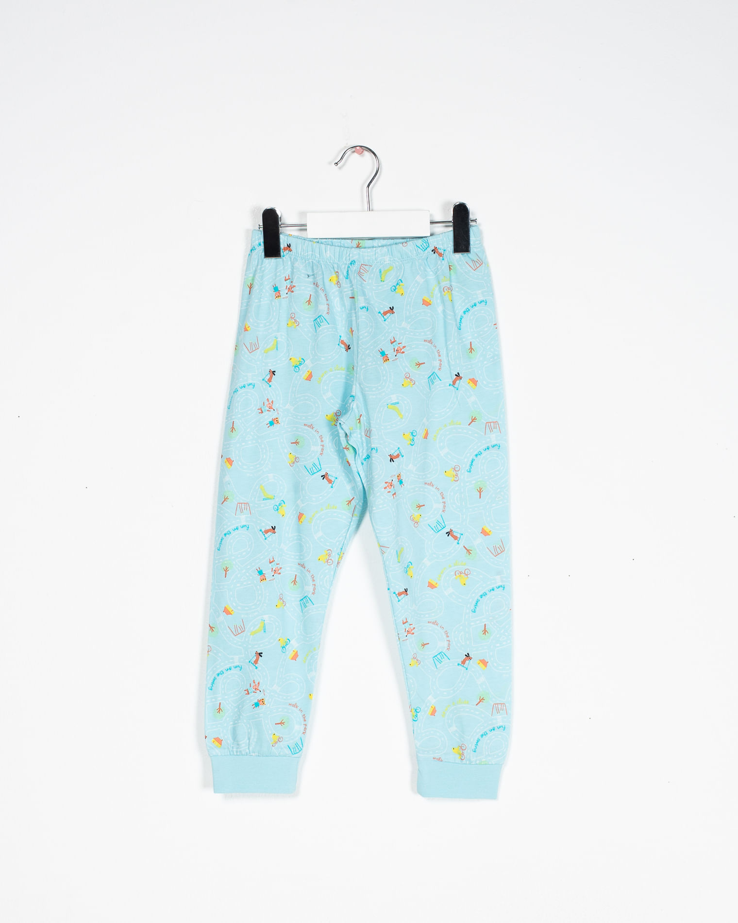 Pantaloni de pijama din bumbac cu imprimeu pentru baieti 22MUR02045