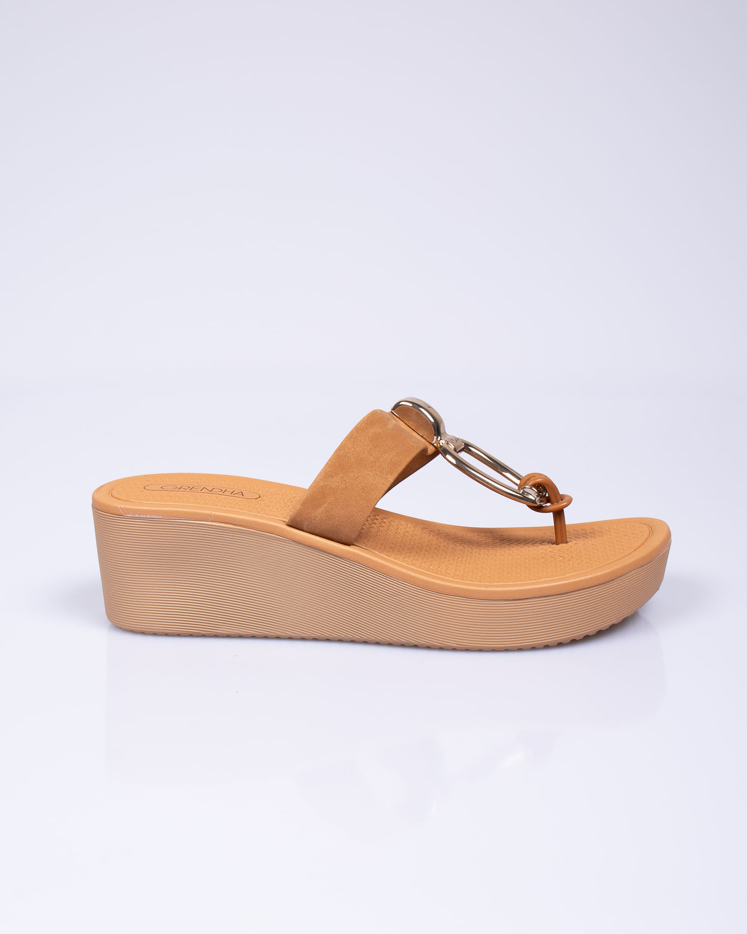 Sandale cu talpa inalta si bareta intre degete 22KEL04002