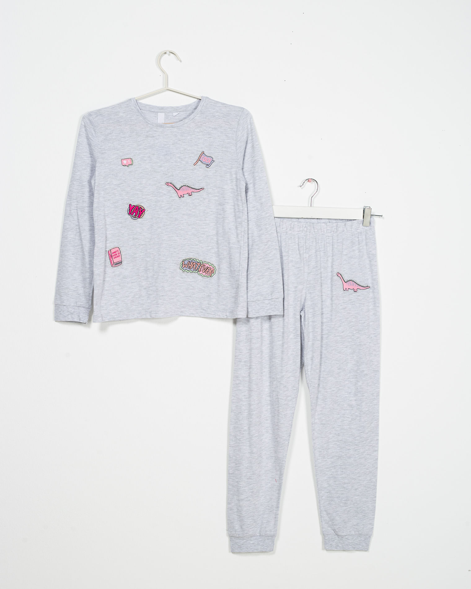 Pijamale din bumbac cu maneca lunga pentru fete 22MUR34006