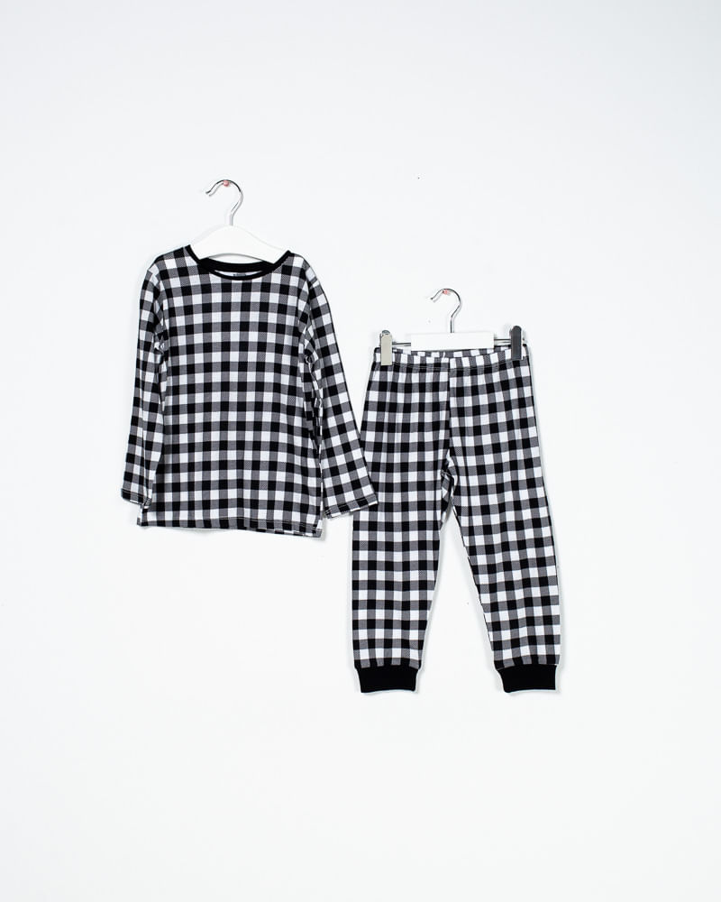 Pijamale in carouri pentru fete 22MUR53019