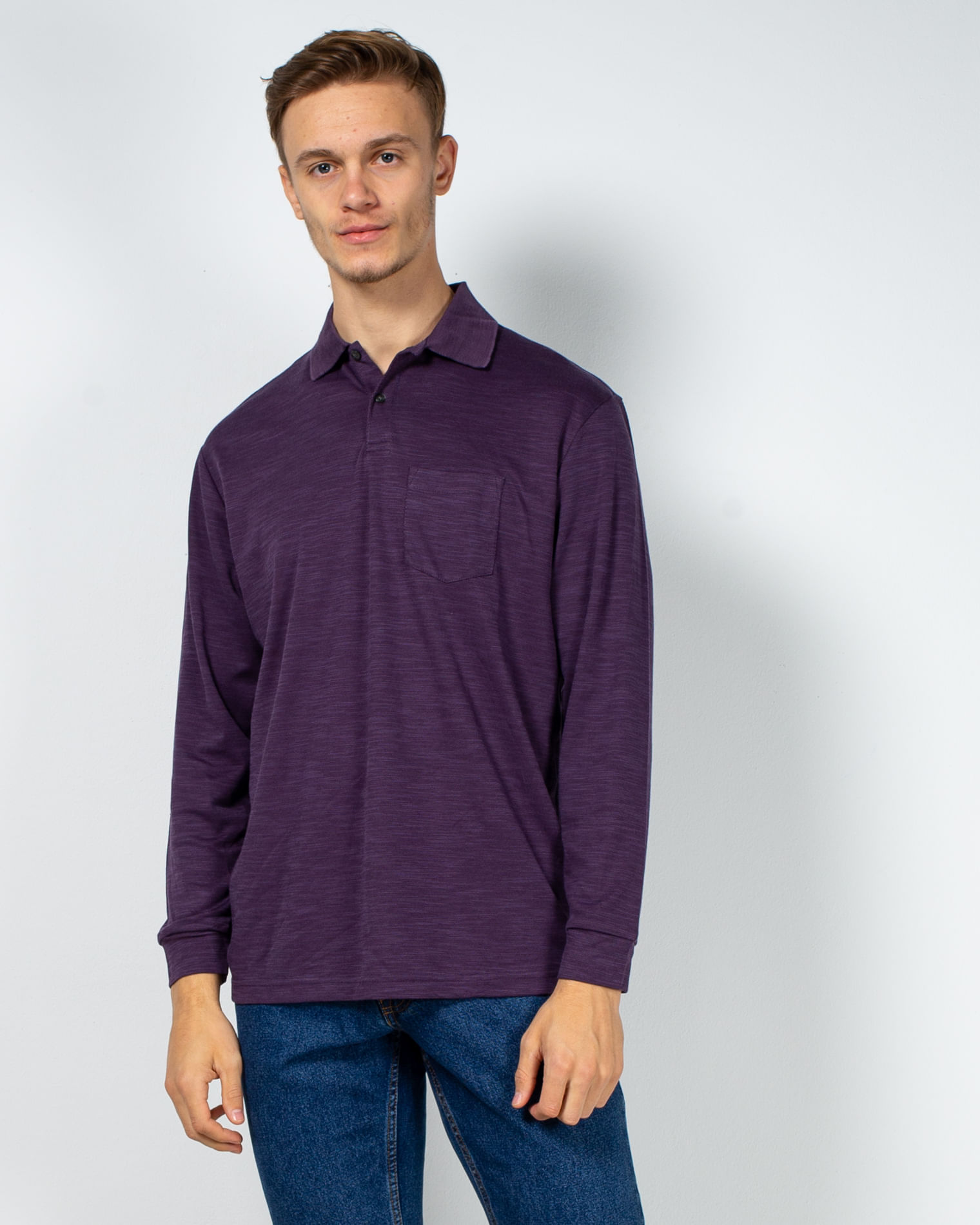 Bluza cu maneca lunga si buzunar la piept N902934001