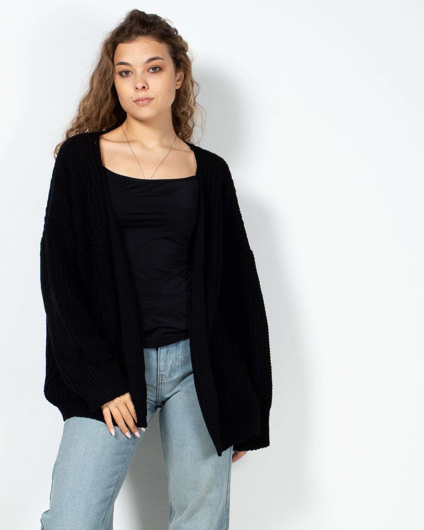 Cardigan oversize Missguided fara inchidere 22YEL30027
