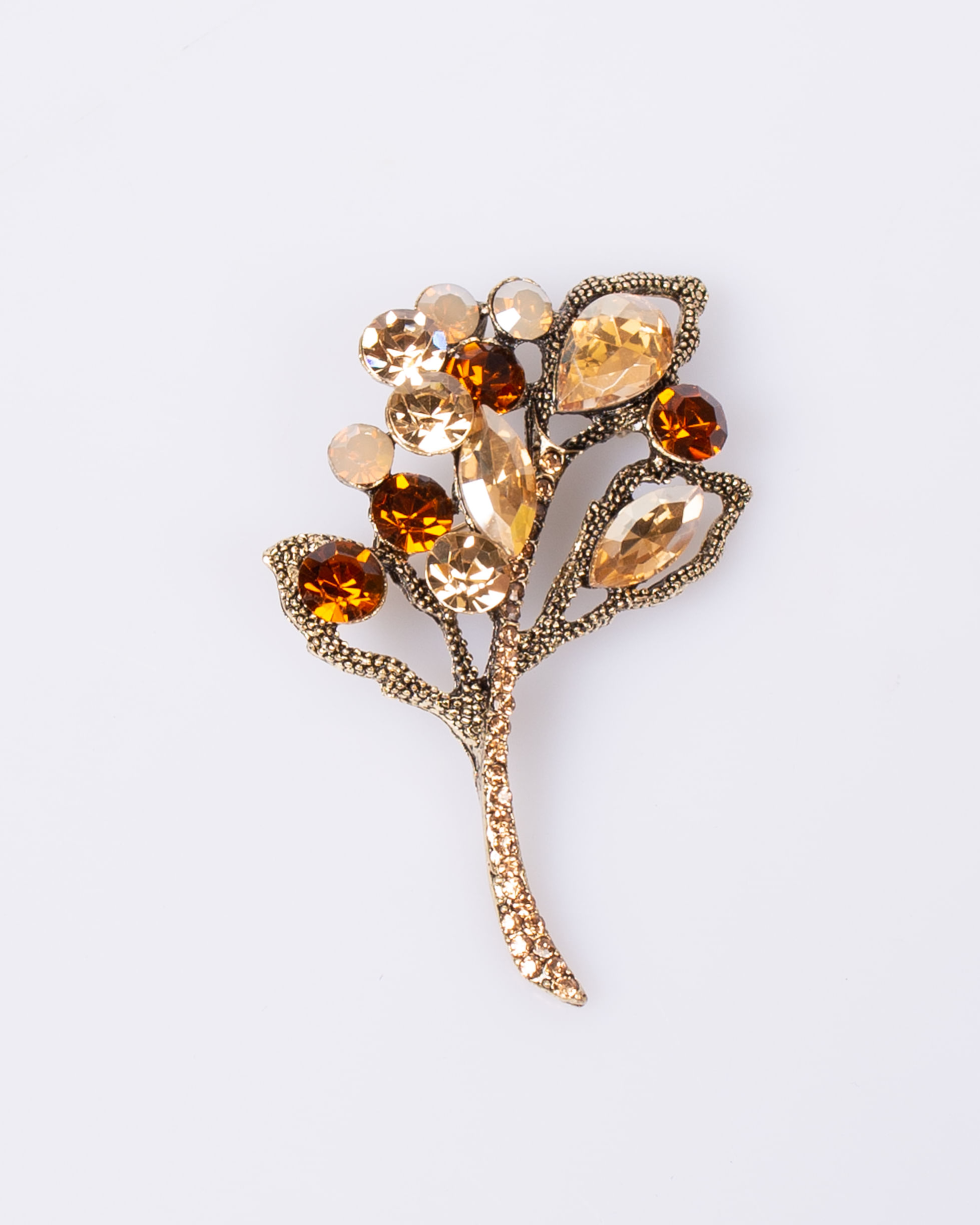 Brosa cu pietre maro