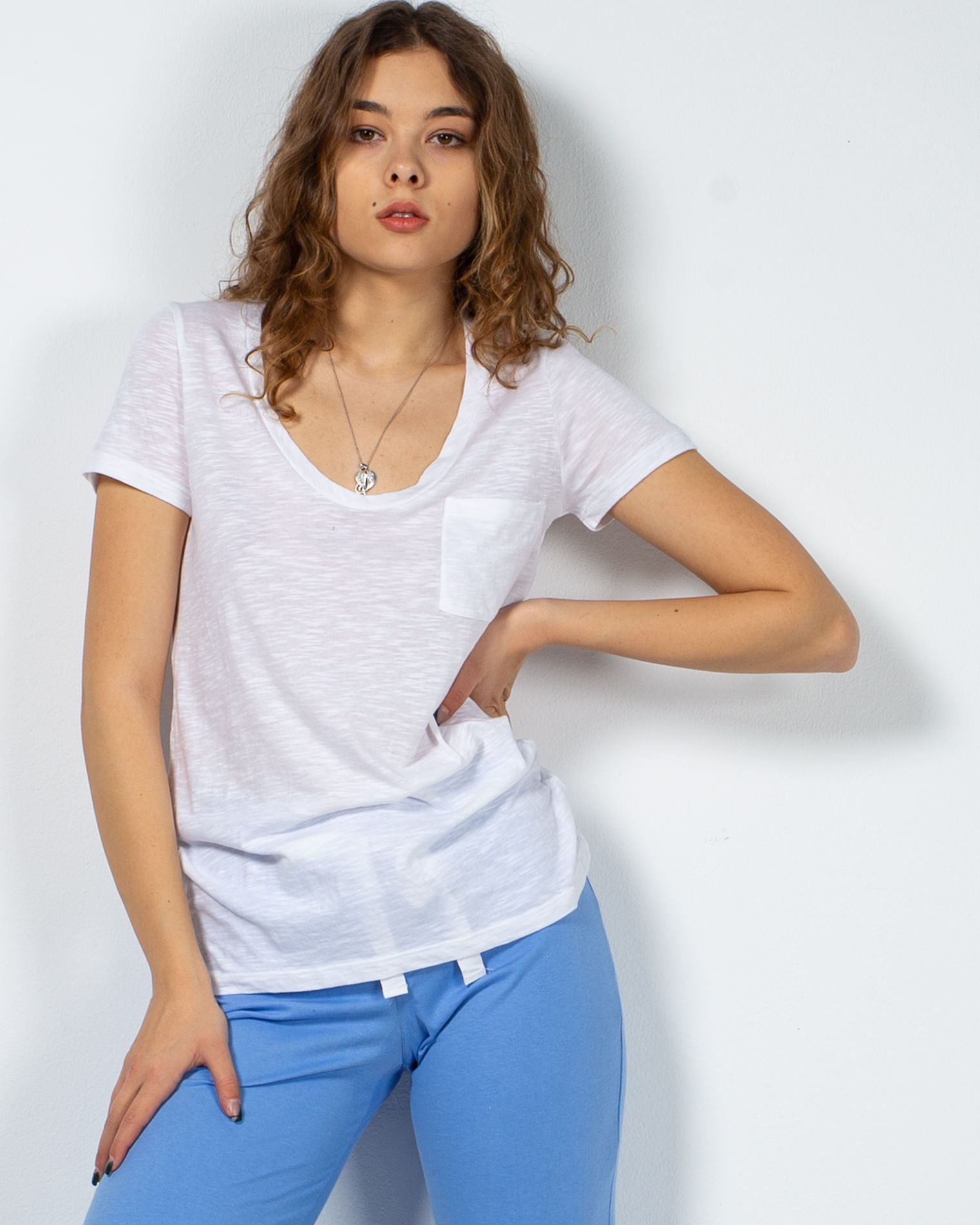 Tricou basic din bumbac cu maneca scurta N200502009