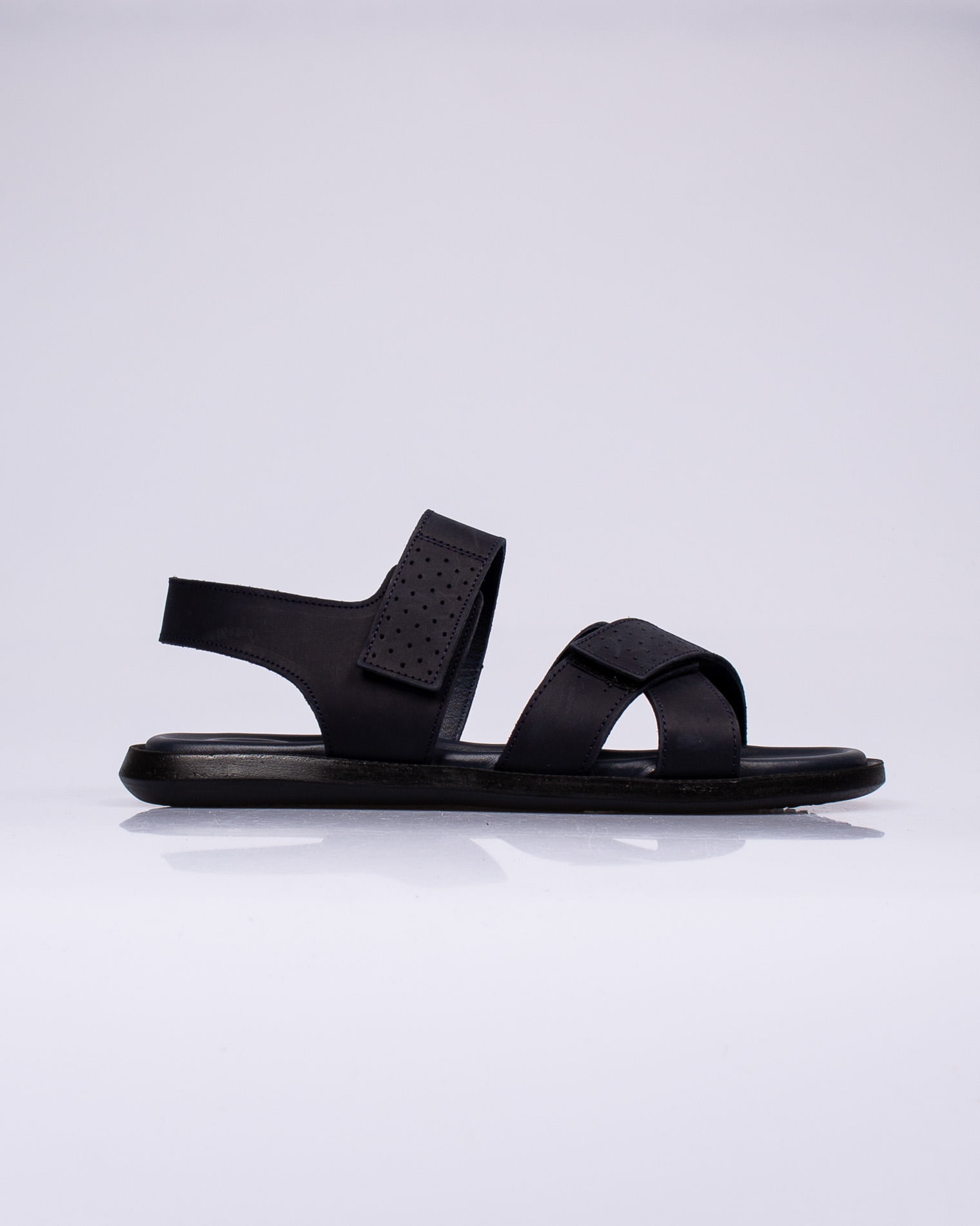 Sandale din piele naturala cu banda velcro pentru barbati 23ROV07002
