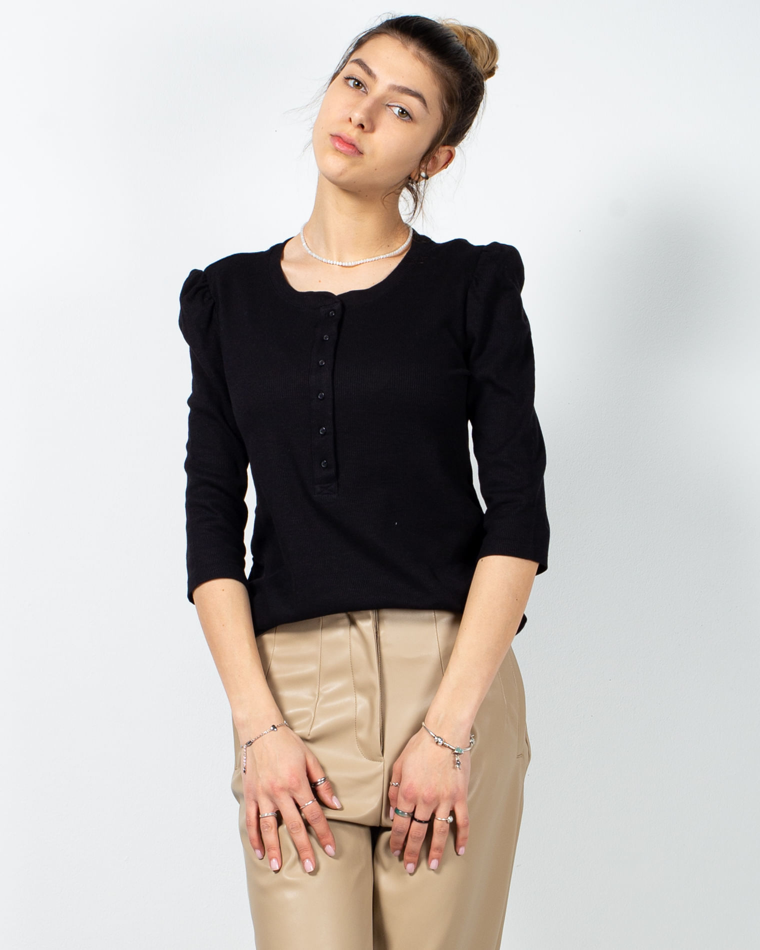 Bluza maternity cu maneci trei sferturi 22ALN14069