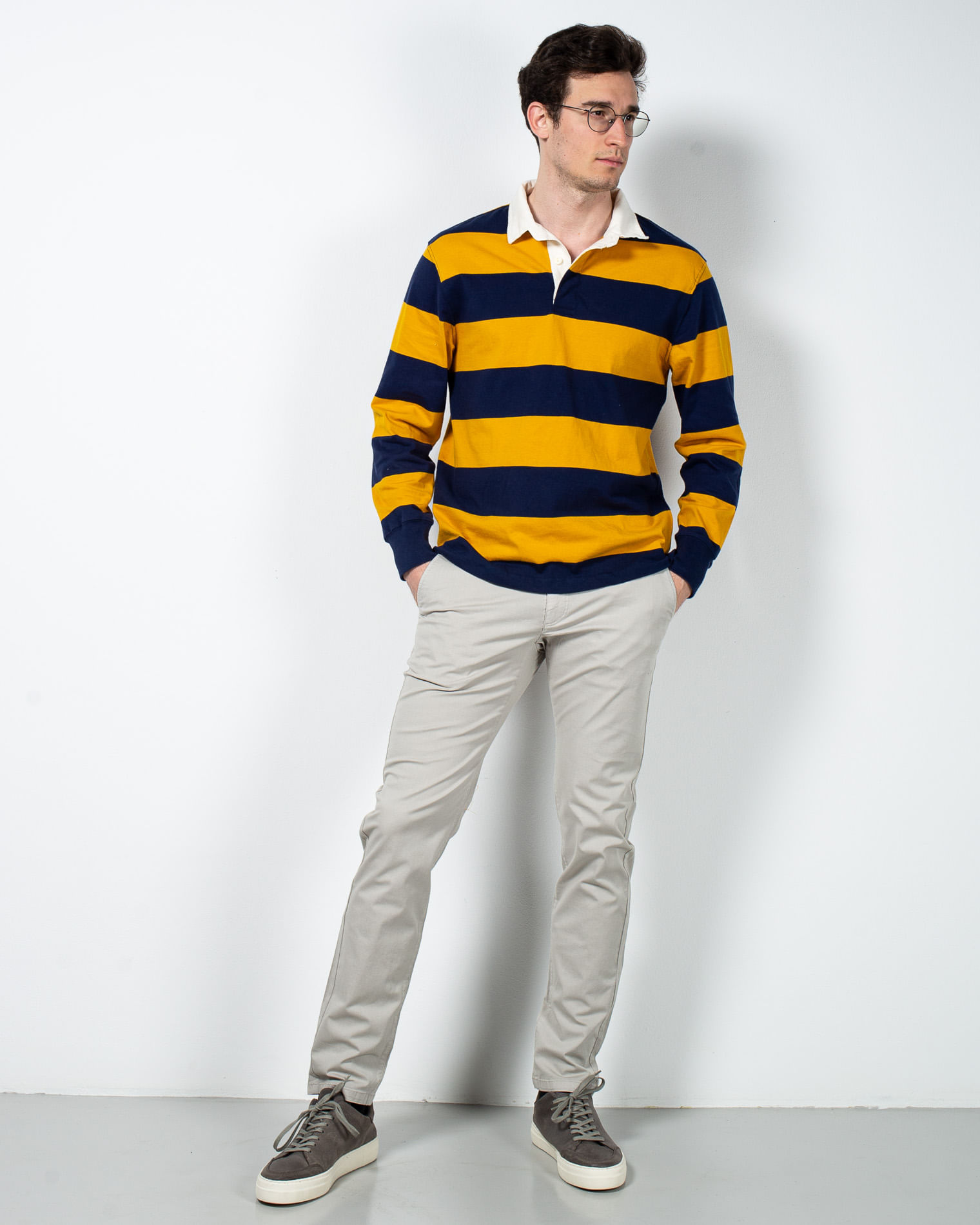 Pantaloni chino din bumbac 23ALN59002