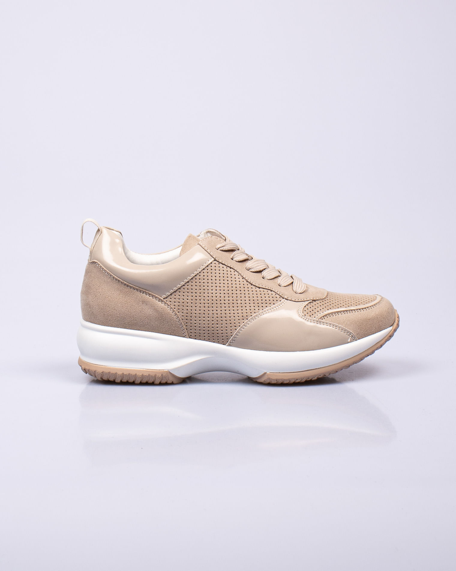 Pantofi casual cu siret si model perforat 23HAT13042