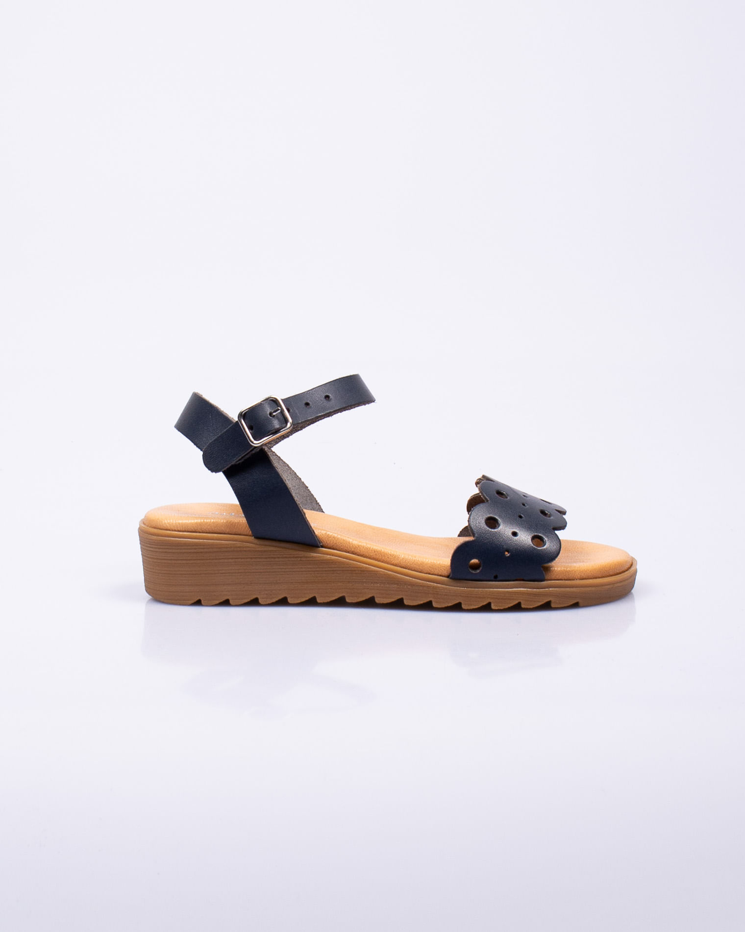 Sandale din piele naturala cu model perforat pentru femei 23HAT15132