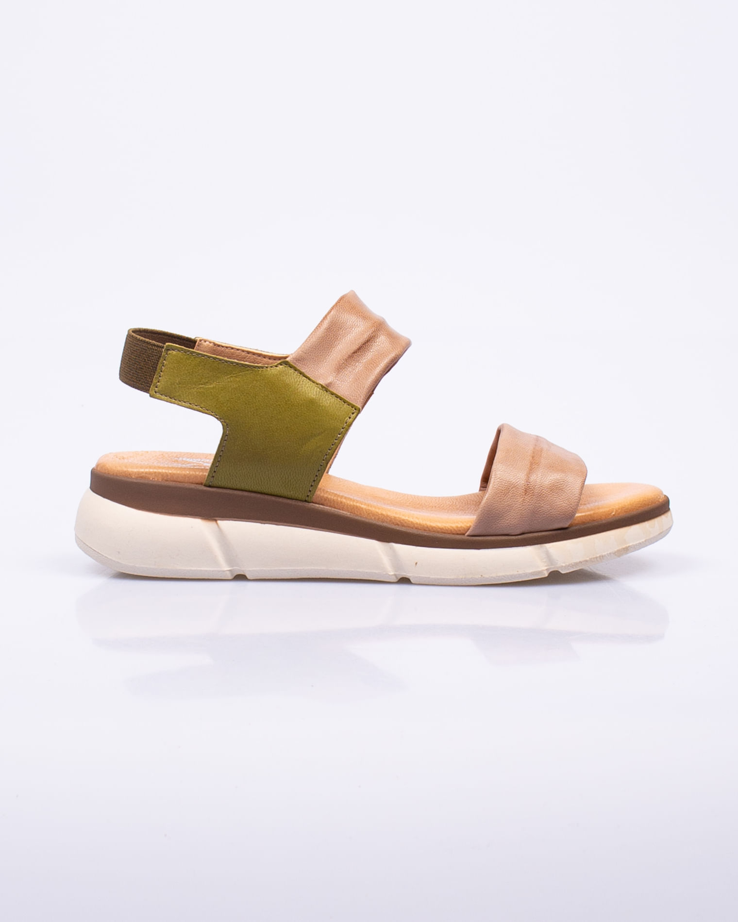 Sandale din piele naturala cu extensie elastica 23HAT30133