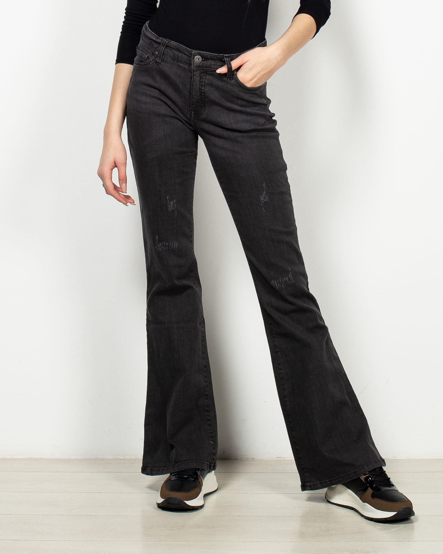 Jeans Evazati Cu Buzunare Miniprix