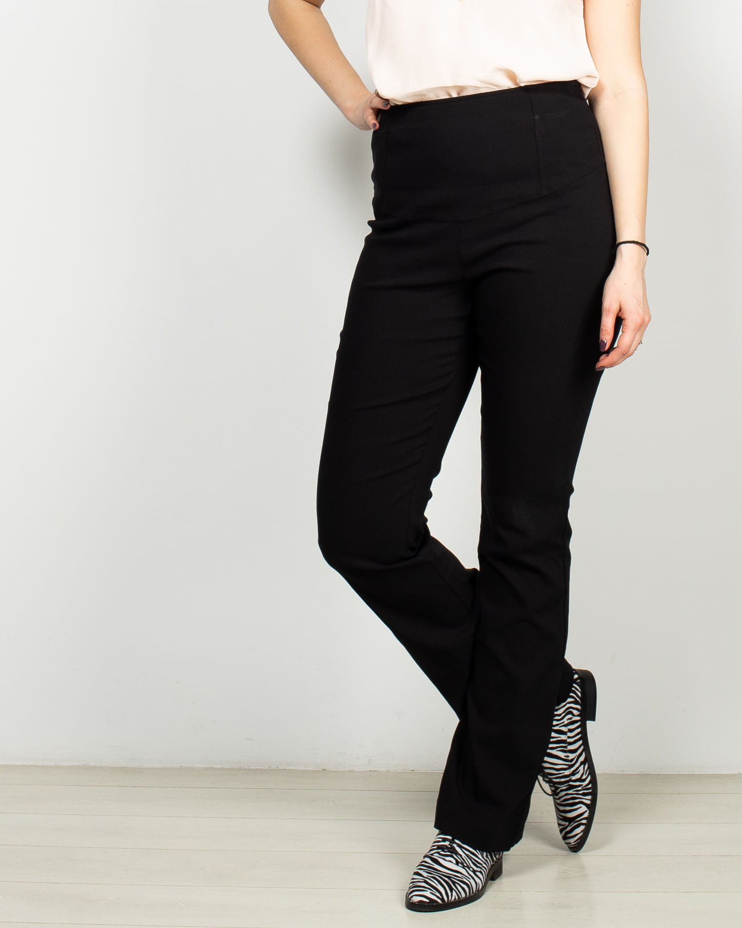 Pantaloni Evazati De Gravide Cu Talia Elastica Miniprix