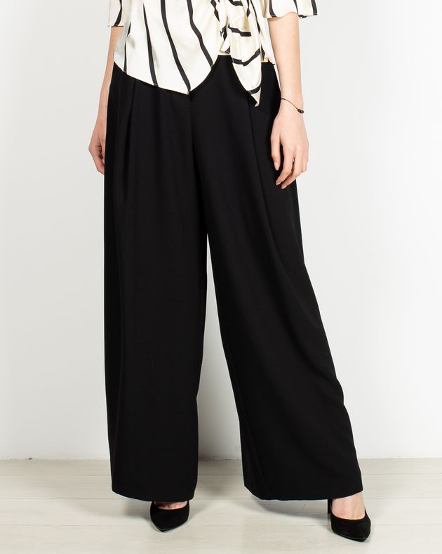 Pantaloni Evazati Cu Buzunare Si Talie Inalta Miniprix